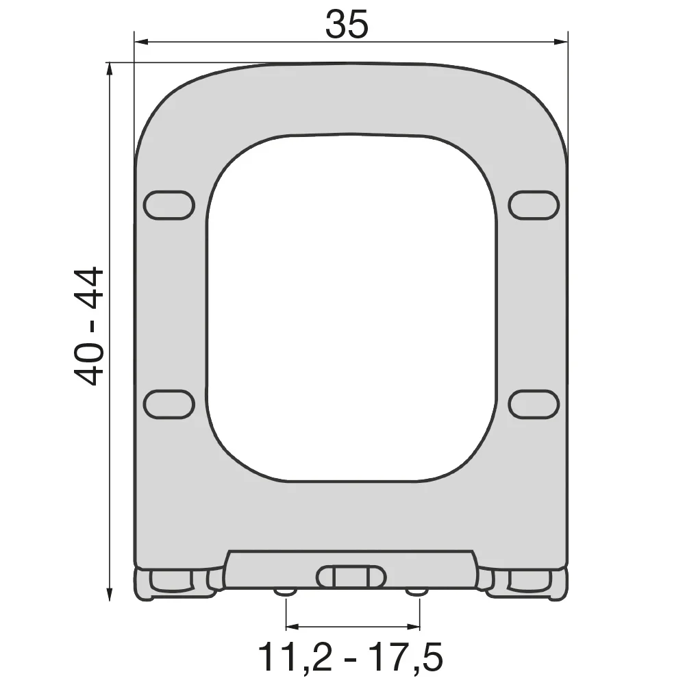 Κάλυμμα Λεκάνης Slim Duroplast Slow Close Κάλυμμα Λεκάνης Slim Duroplast Slow Close - Image 2